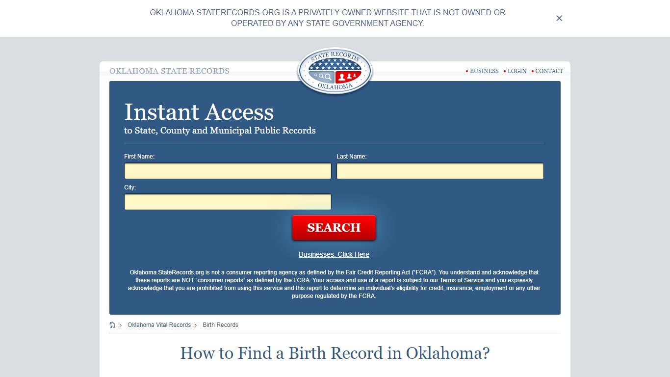 How to Find a Birth Record in Oklahoma? - State Records